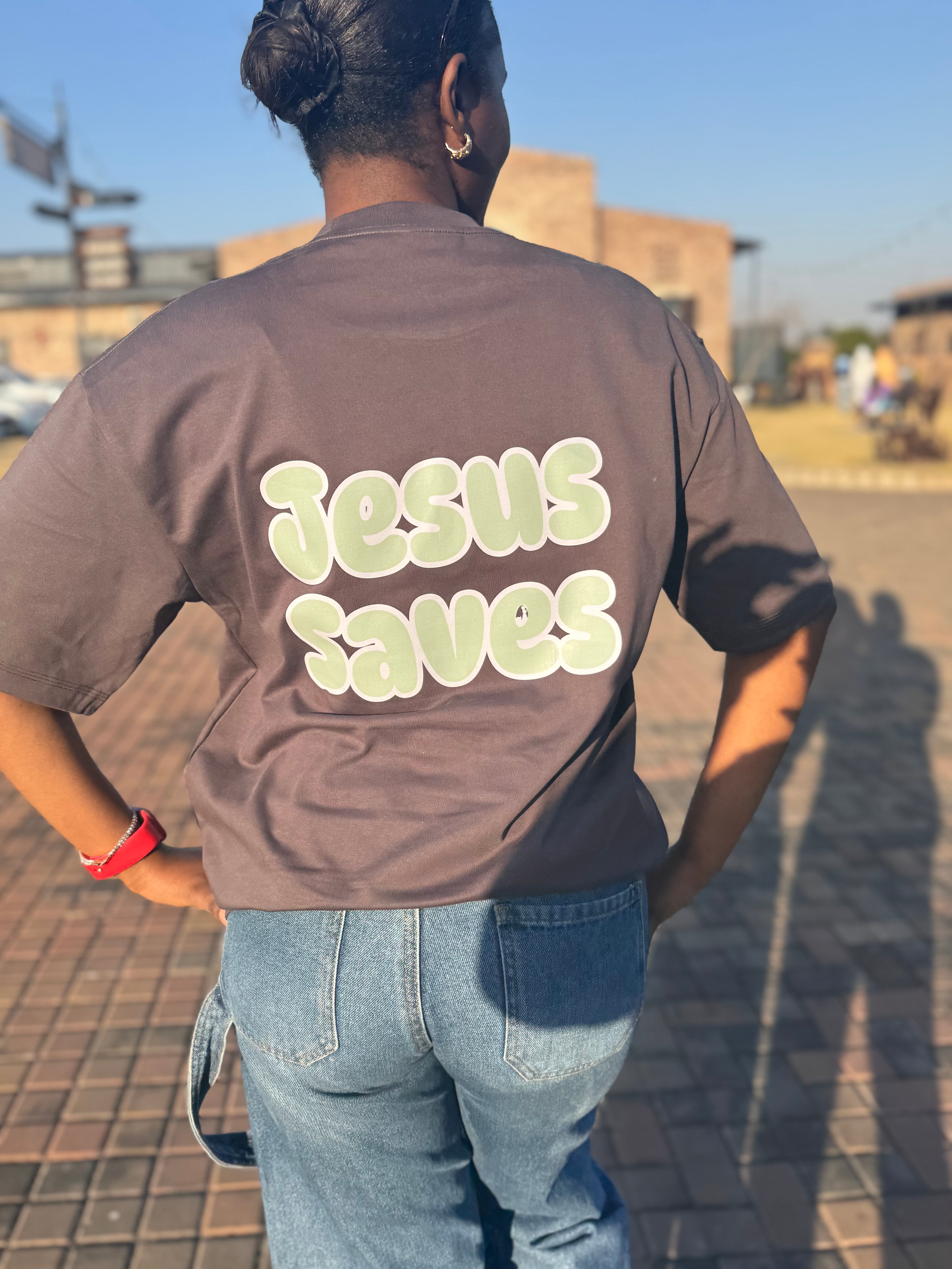 Jesus Saves — Oversized Tee - MLJ Things